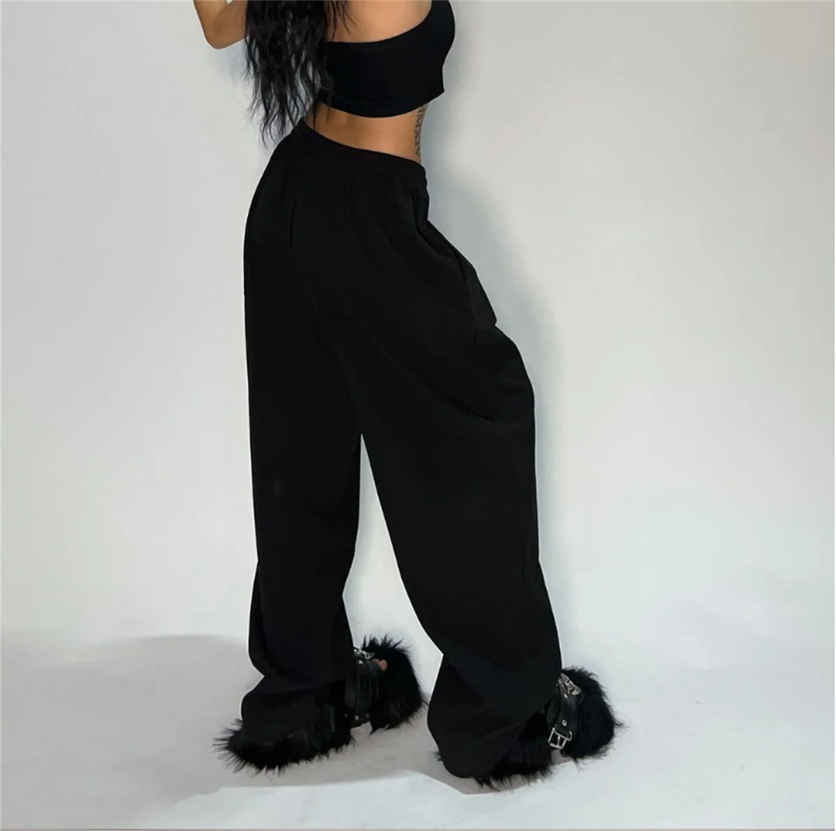 Women American Vintage Baggy Pants Y2K Hip Hop Joggers Oversized Trousers Female Casual Sports Sweatpants Spring Fall Streetwear 5