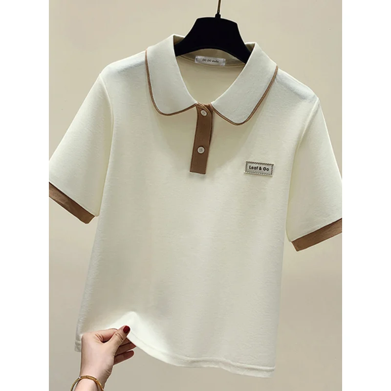 New golf wear ladies summer short sleeves women summer short sleeves slim and breathable