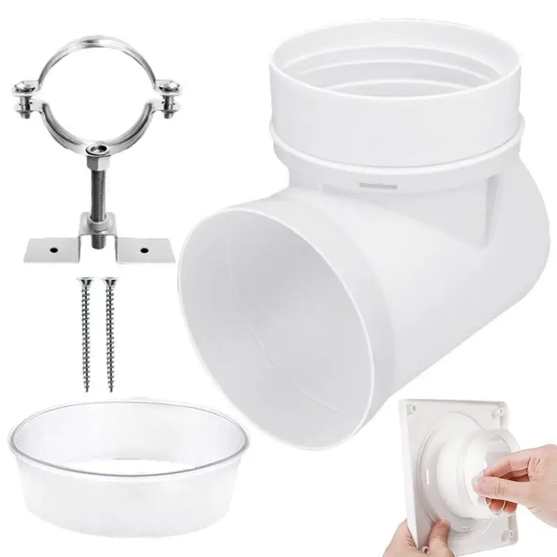 DryerVentElbowKitEasyConnectingDryerDuctConnectorWithLargeSizeDesignDurableDryer