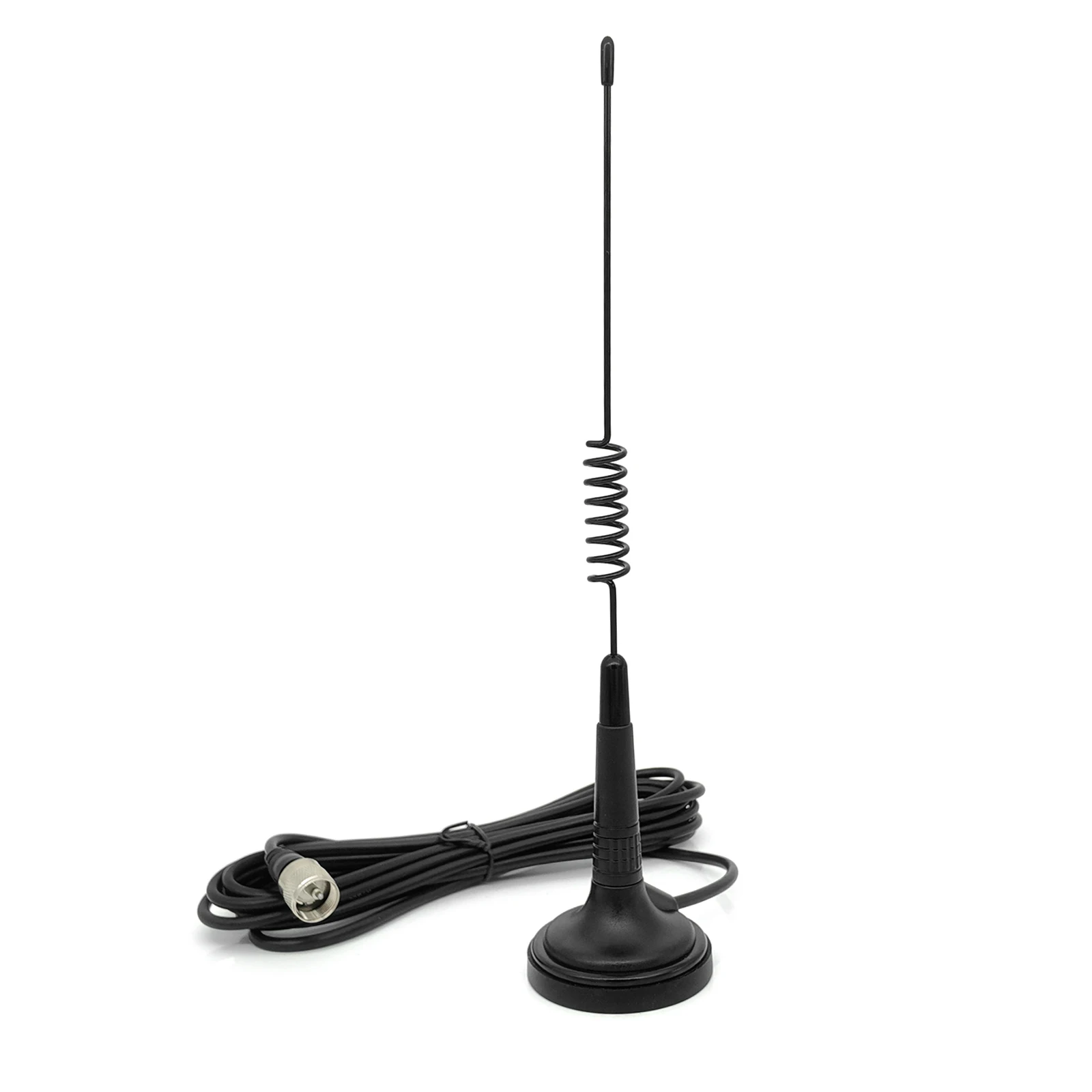 27MHz 마그네틱 베이스 CB 무전기 안테나 (PL-259 BNC 남성 커넥터 포함) 27MHz 마그네틱 CB 안테나 장거리 차량용 트럭용