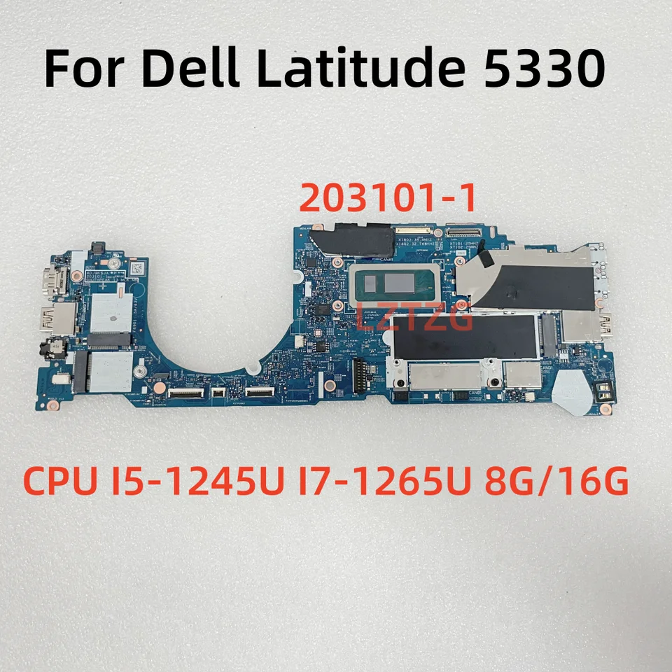 203101-1 For Dell Latitude 5330 Laptop Motherboard With I5-1245U I7-1265U CPU 8G/16G RAM 100% Tested OK - AliExpress