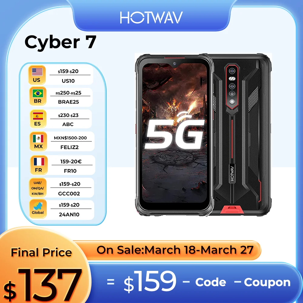 HOTWAV-Cyber-7-5G-Smartphone-Global-Version-6-3-FHD-FCC-8GB-128GB ...