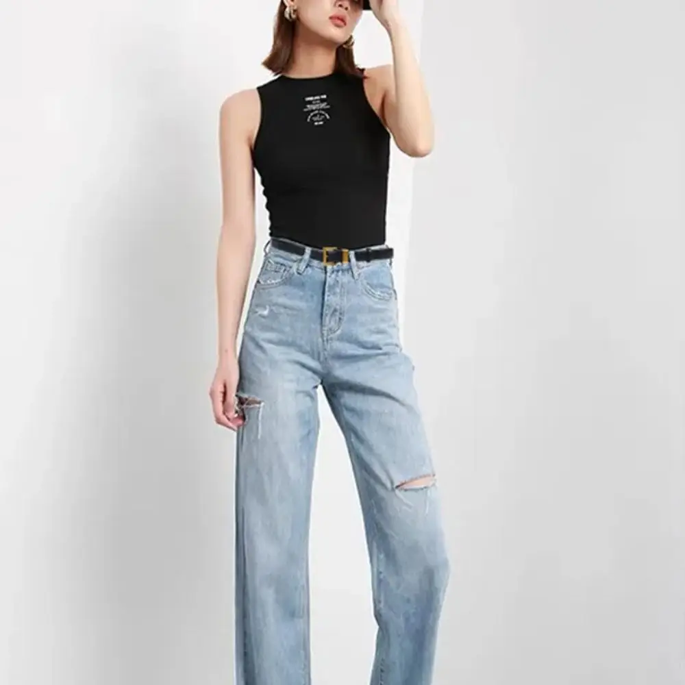 Einfacher quadratischer goldener Schnallen gürtel für Damen vielseitiger Mode bund aus echtem Leder – Detail 5