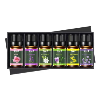 6-Piece Essential Oil Set with 6 Fragrance Options -Oils for Aromatherapy, Used For Diffuser Aroma Relax (Includes Bellflower,Os 2