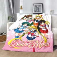 Anime Sailor Moons Cobertor Impresso, Cobertores Quentes de Piquenique Macio e Confortável, Viagem Doméstica, 1
