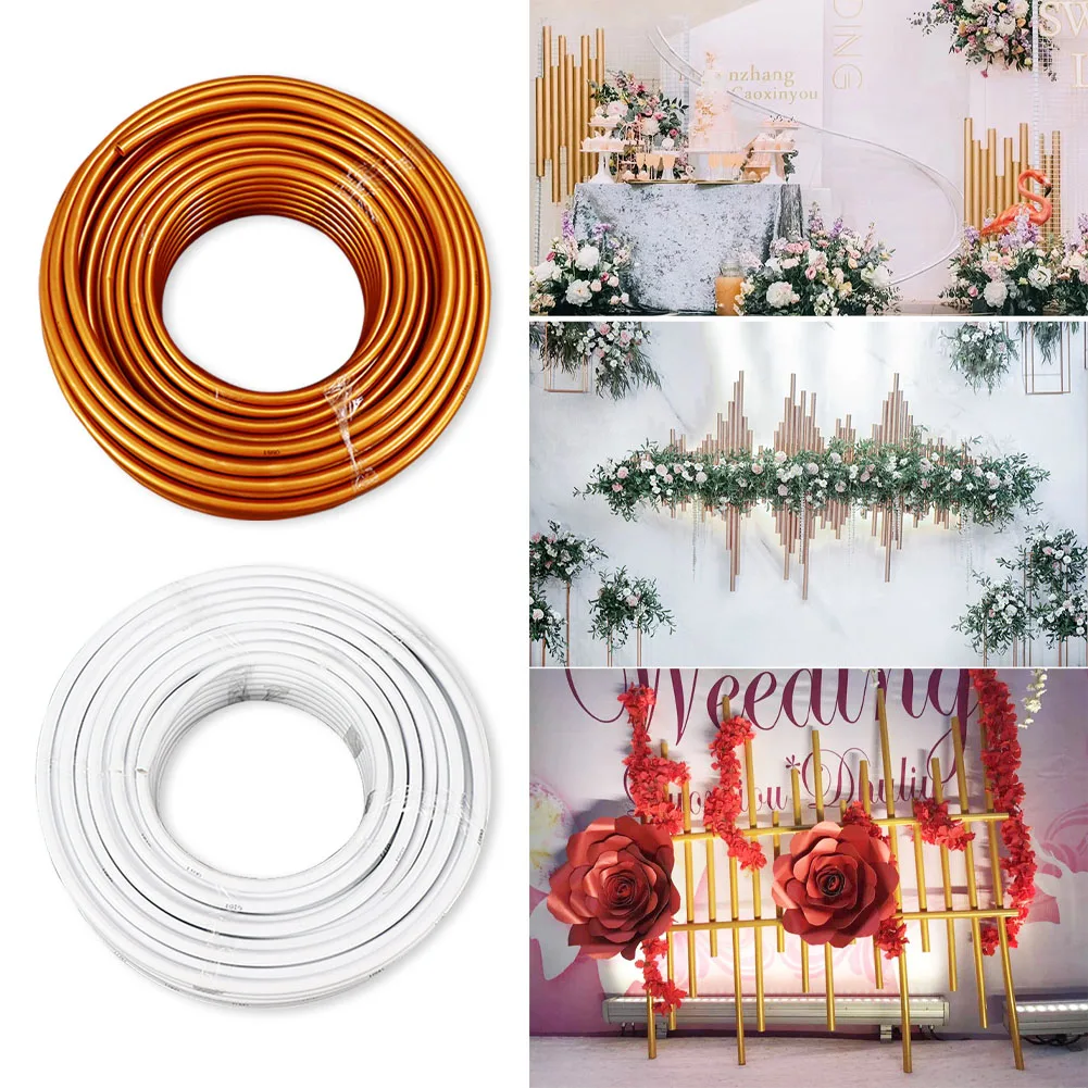 2m Modeling Tube Durable Solid Rust Resistant Wedding Arch Shelf DIY Bending Decorative PVC Aluminum Flexible Party Supplies