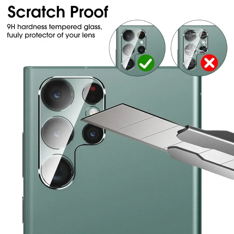 For Samsung Galaxy S24 Plus Ultra Front Screen Protector Back Camera Lens Film Anti-scratch Tempered Glass for Samsung S24Ultra