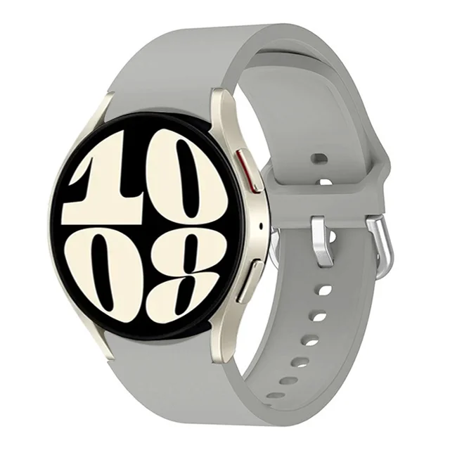 Universal Silicone Smartwatch Bracelet, 20mm/22mm Adjustable Strap