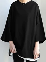 ZANZEA Spring Fashion Solid Tops Women Long Sleeve Loose Blouse Female Work OL Blusas Shirt Casual Tunic Pullover Chemise 2024 - Image 5