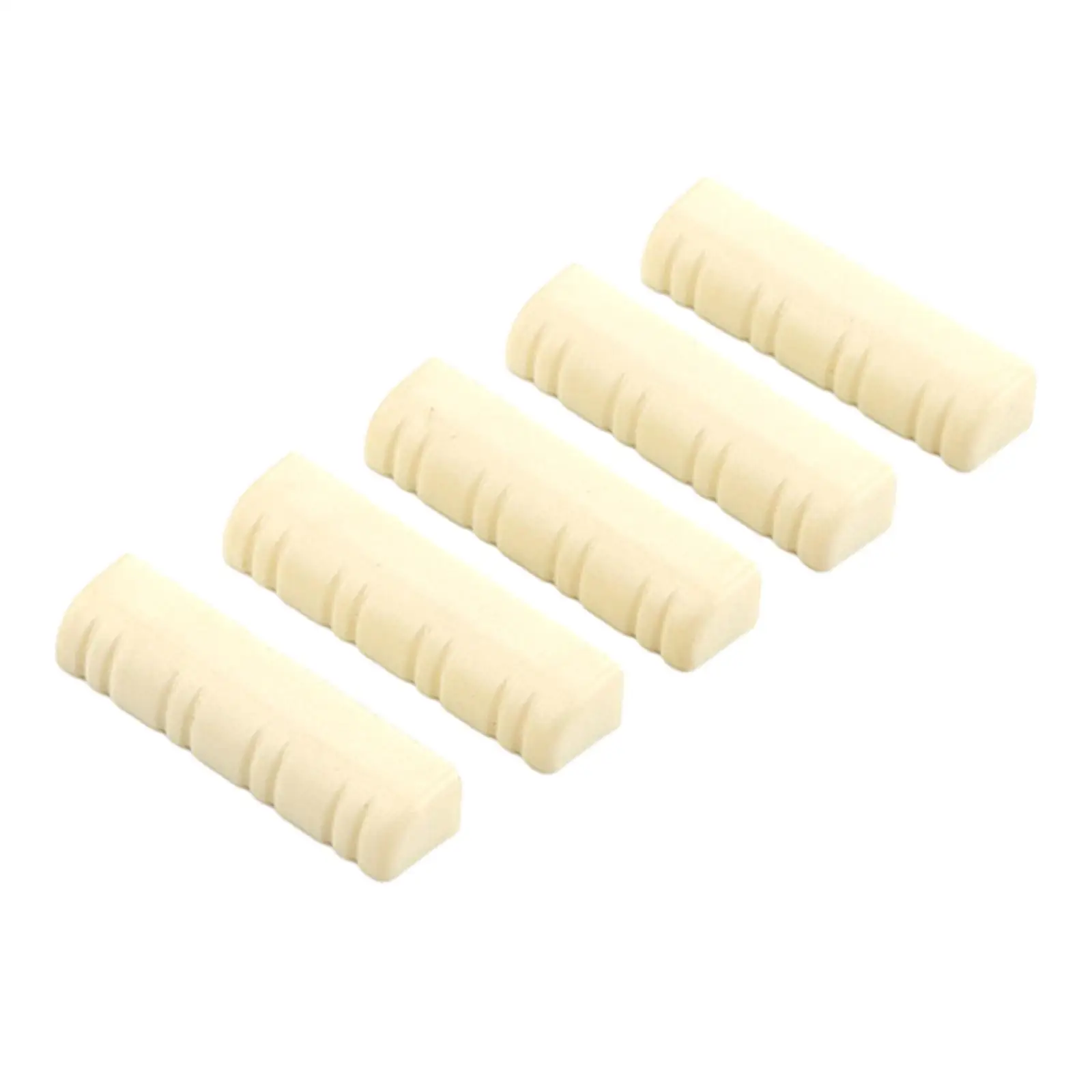 8 String Mandolin Nut 5 Pieces Instrument Accessories Durable Repair Accessories Slotted Mandolin Nut