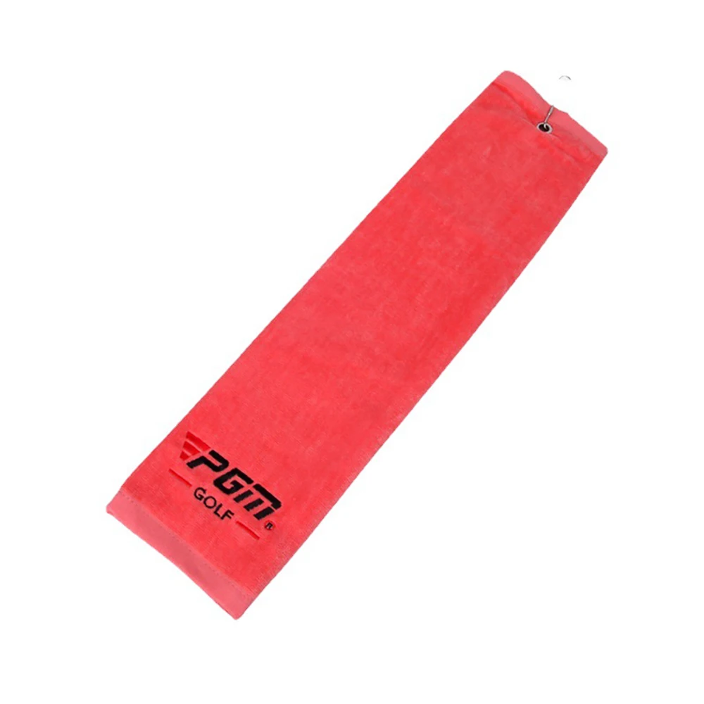 

1PC PGM Golf Pure Cotton Towel Folded Microfiber Waffle Carabiner Clip for Golf Sports Tower Golf Club Balls Running Yoga ZP004