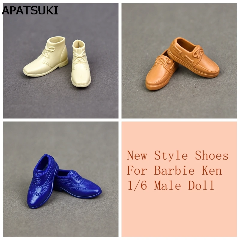 Scarpe Da Bambola Multistyle Sneakers Scarpe Per Ken Boy Dolls Accessori Scarpe Moda Casual Per Barbie Boyfriend Prince Ken 1/6 Doll