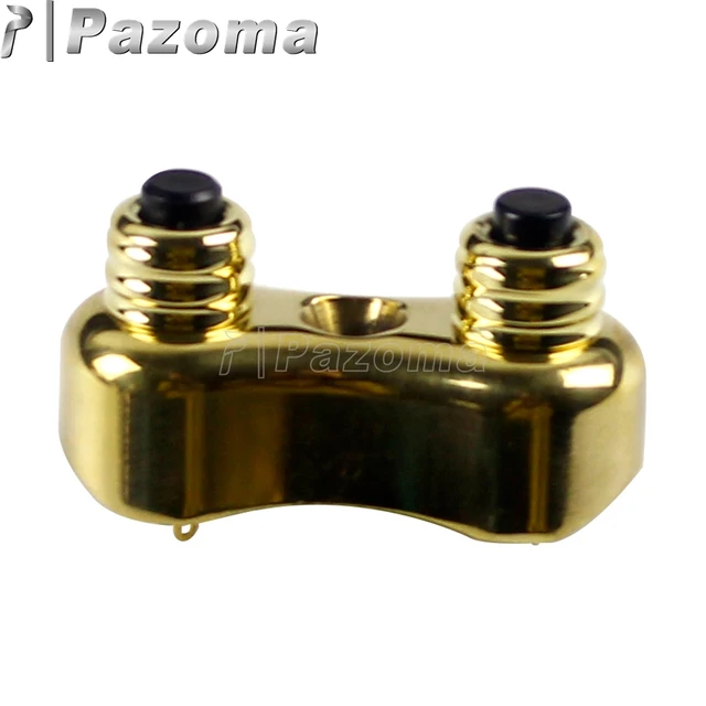 Brass Motorbike 1 or 7/8 Custom Dual Handle Bar Push Button Switches Kit  for Harley Touring Dyna Cafe Racer Old School - AliExpress