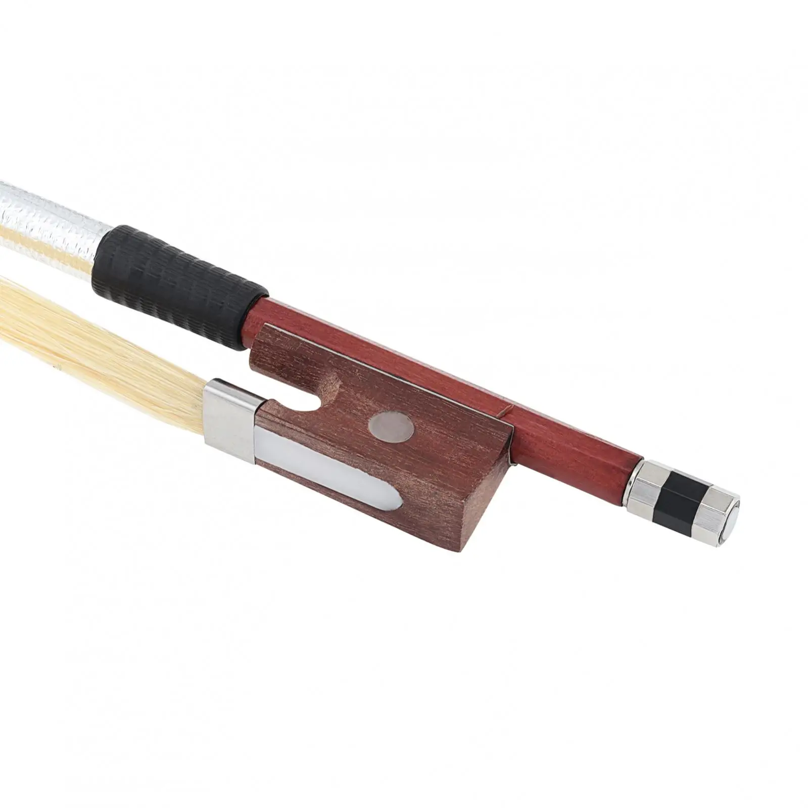 Brazilwood White Horsehair Violin Bow 1/4 4/4 6 Styles with Accessories