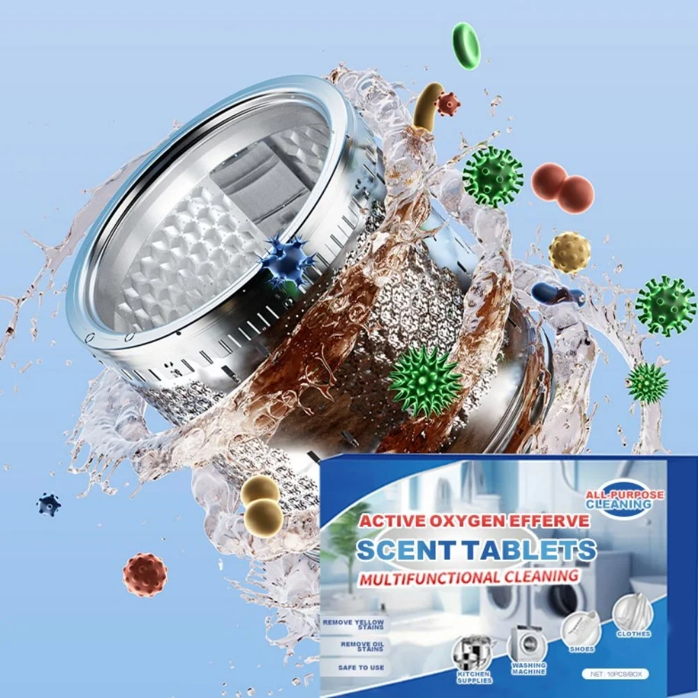 All-purpose Active Oxygen Cleaning Effervescent Tablets Universal Stain Removal Powerful Cleaning Cleaner