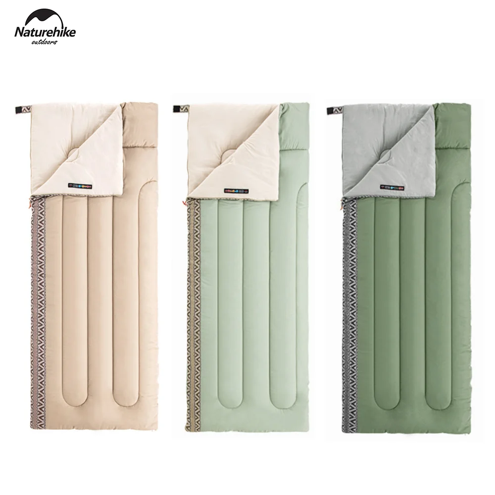 Naturehike Camping Sleeping Bag Ultralight Summer Spring Fall Outdoor Cotton Sleeping Bag Spliceable Camping Gear Essentials 1