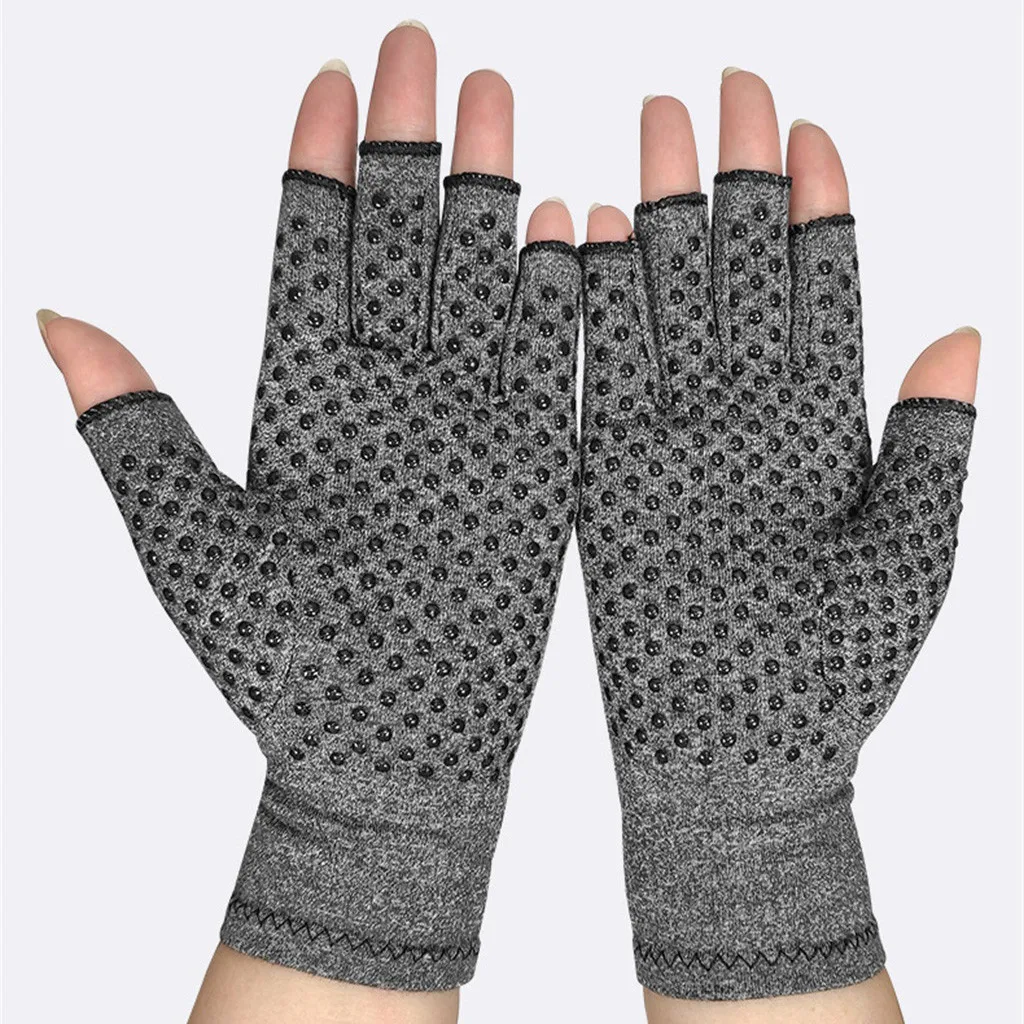 1 Pair Anti-Arthritis Compression Gloves Help Increase Circulation Reducing Pain Fingerless Gloves Arthritis Gloves Women Man