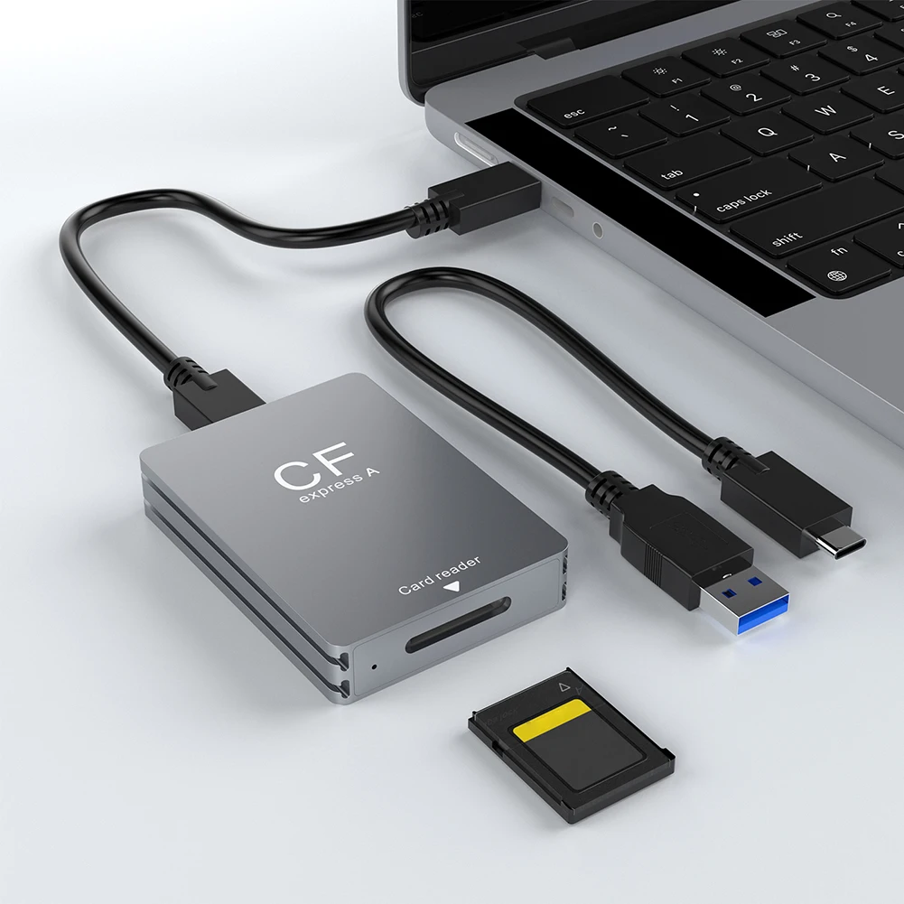 CFexpress A 타입 카드 리더, USB C-USB A 케이블 카드 리더 어댑터, 안드로이드, 윈도우, 맥 OS 지지대