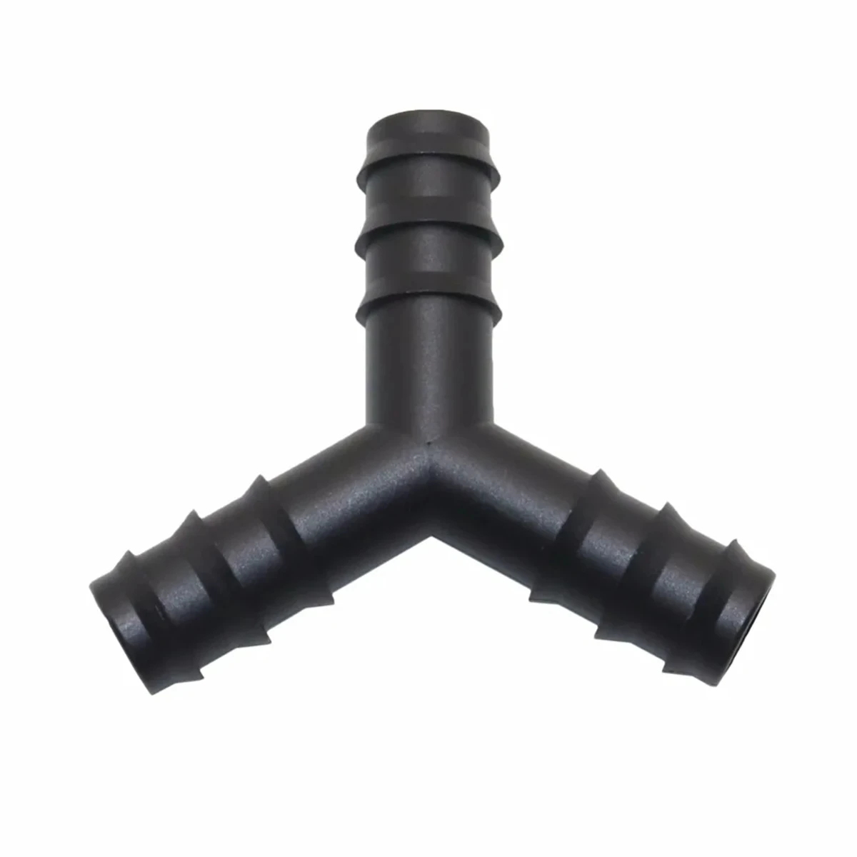 DN16mm 4/7mm Black Multi-Barb Y-Shaped Tee Connector Home Gardening Micro-Irrigation 3-Way Water Splitter Pipe Fittings 10/50Pcs pipe fitting,water pipe fitting,hose pipe fitting,tee adapter