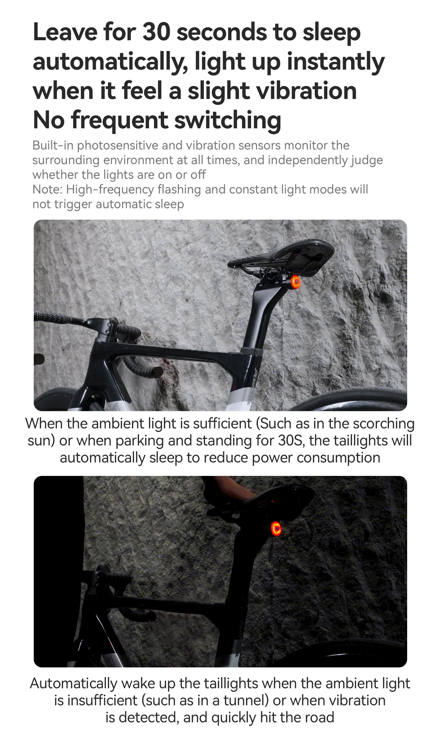 Compact rear light design