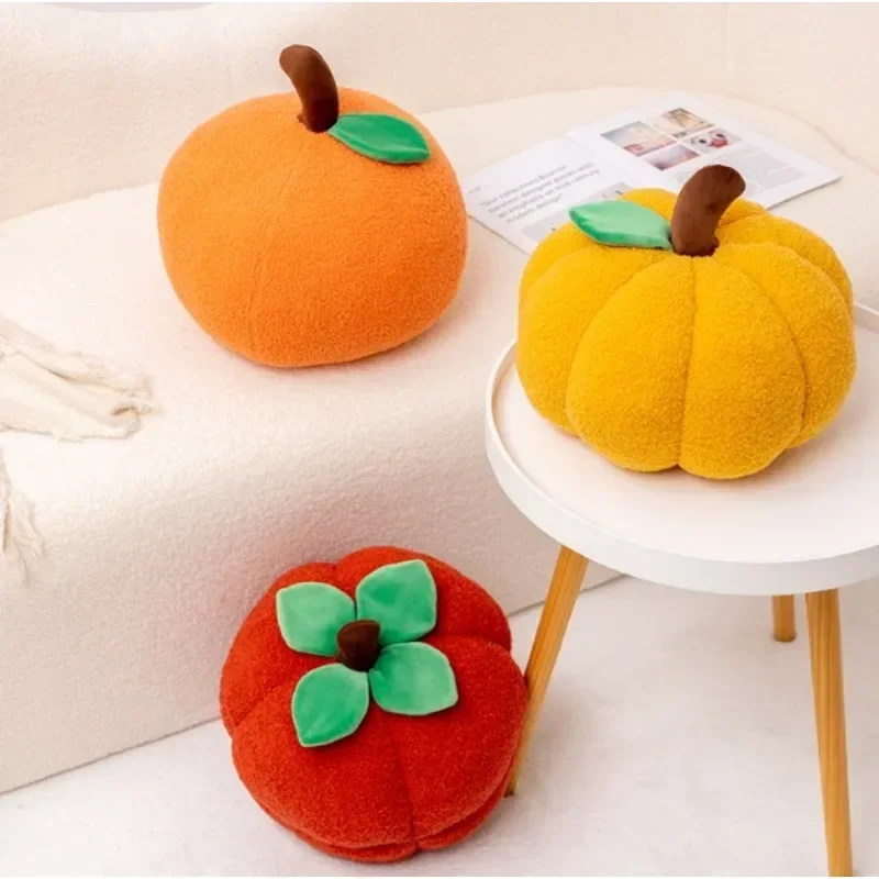 

Product Halloween Pumpkin Soft Pillow Persimmon Cushion Orange Plush Toy Factory Home Decoration