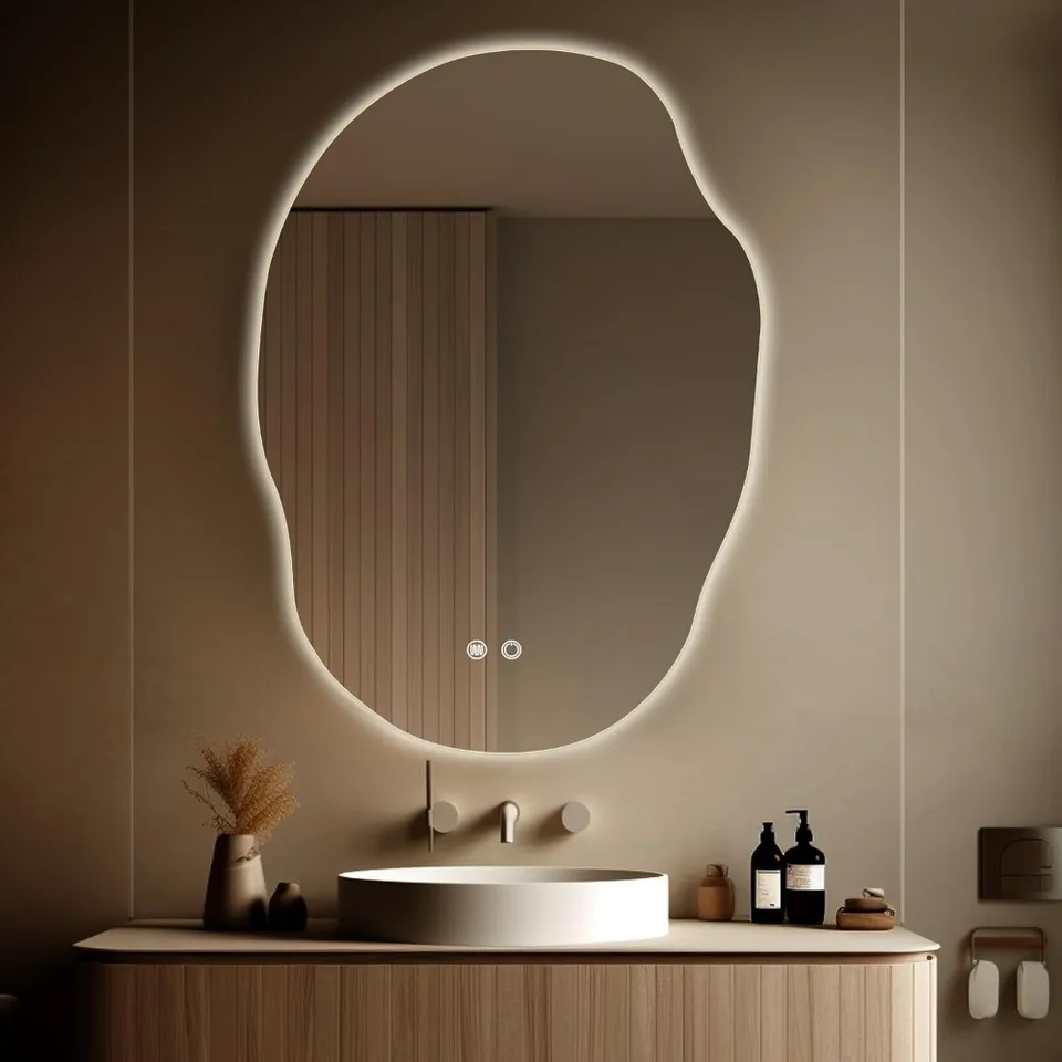 LED Bathroom Vanity Mirror with Dimmable Lights