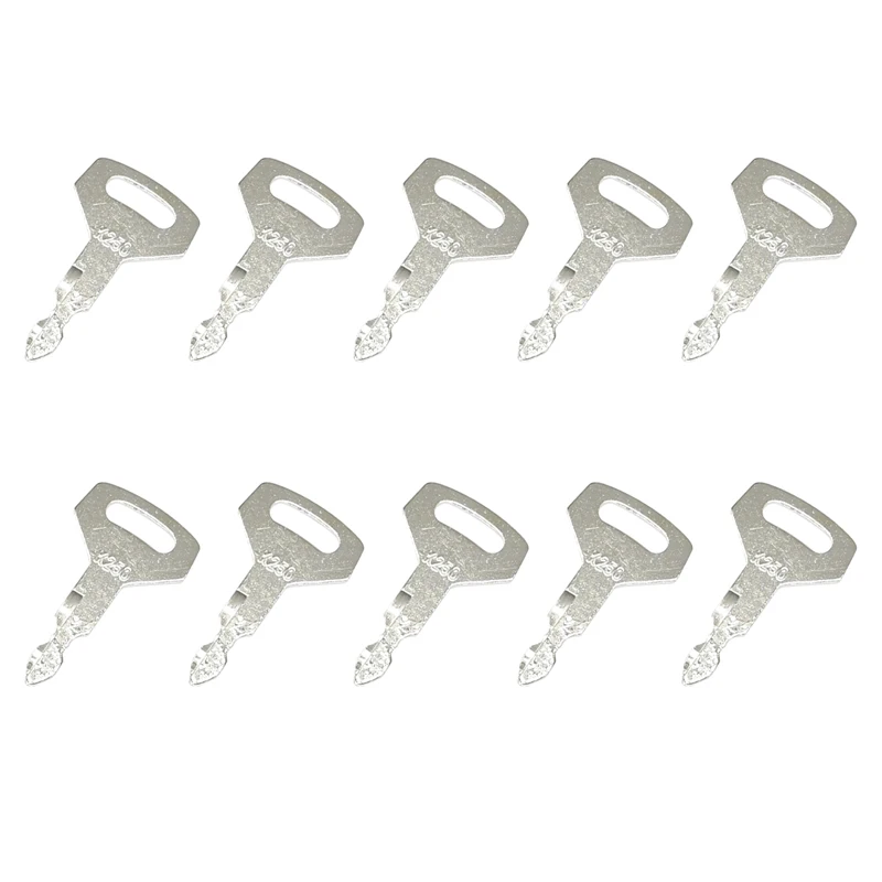 10 Pcs Ignition Key K250 2420Z1030D2 YN50501010P1 211070170 PM50S01001P1 Compatible with Kobelco Excavator SK-8 SK200-1 SK200-3