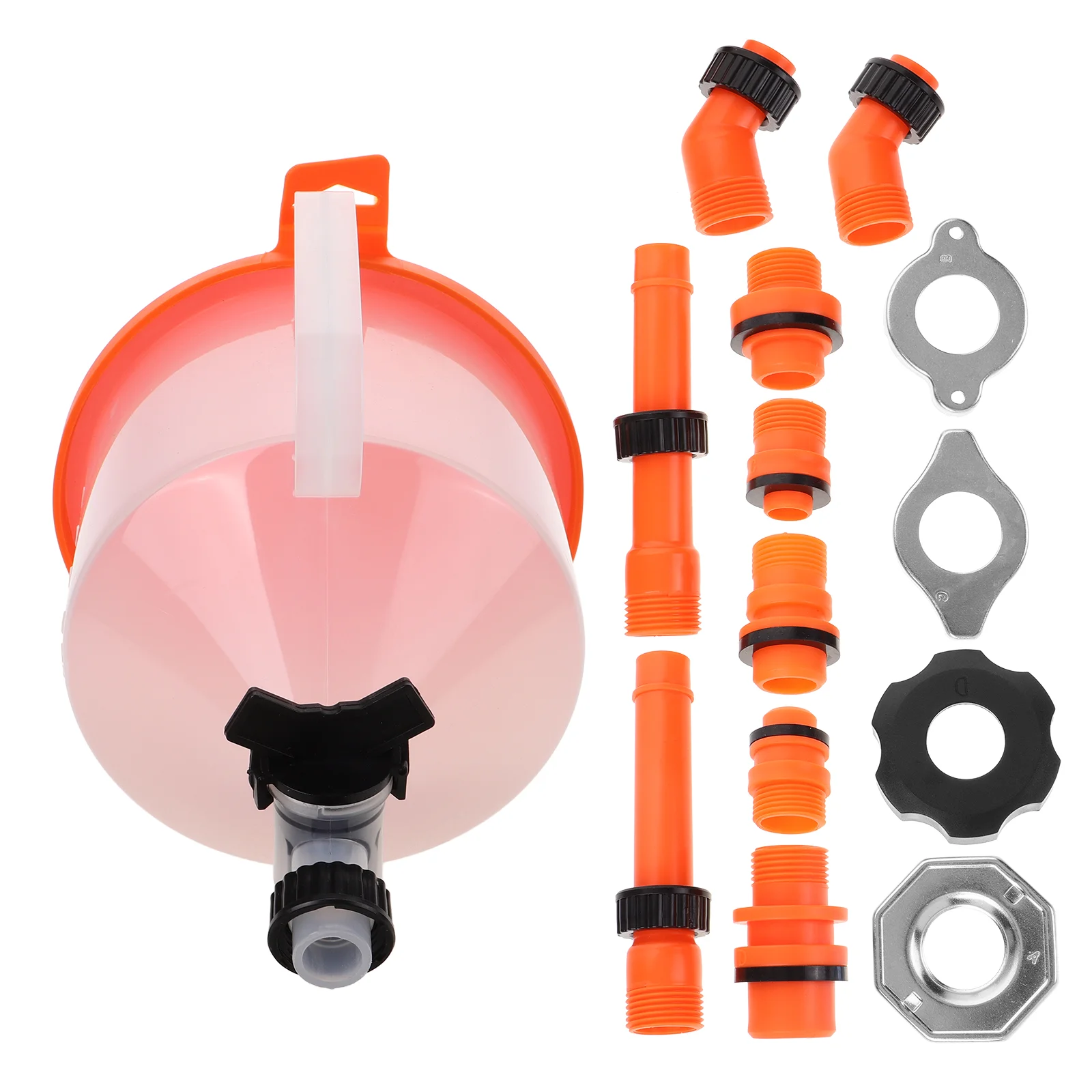 Embudo Antiderrames 19 Piezas Kit De Embudo Para Refrigerante - 19 Piezas Antiderrames, Purga De Radiador Para Coches Herramientas Radiador Auto