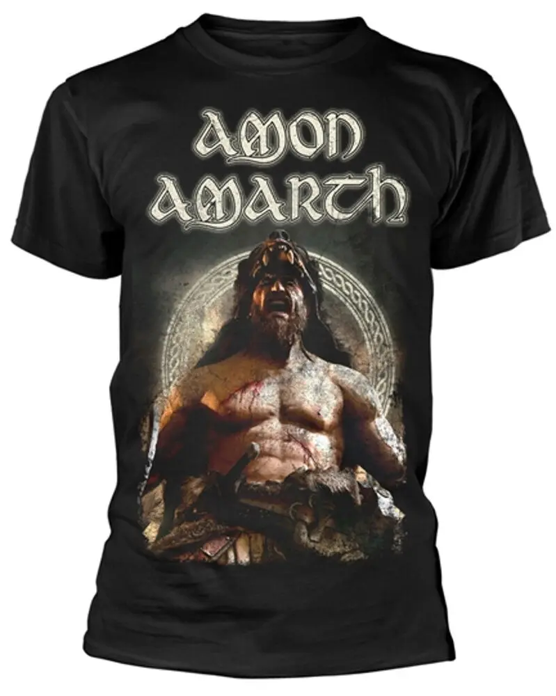 

Amon Amarth Berzerker аниме узор для мужчин и женщин высокое качество хлопок короткий рукав