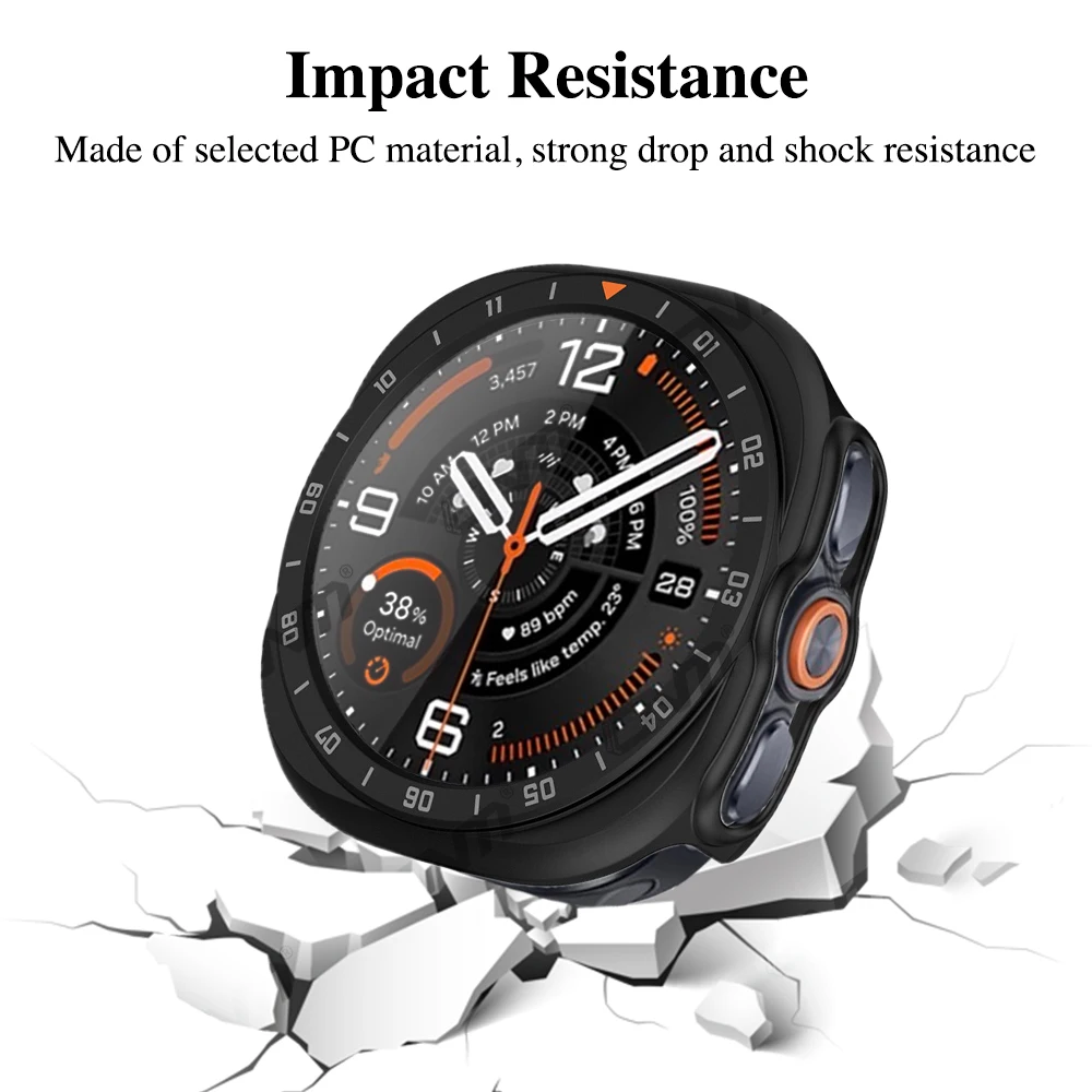 Ultra-Resilient Watch Case with Tempered Glass Screen Protector