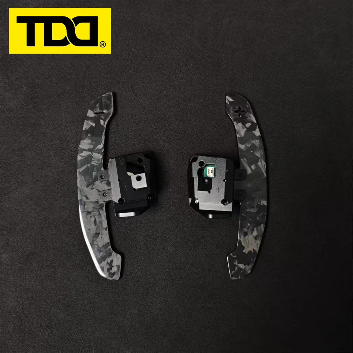 폭스바겐 골프 5, 골프 6 MK5 MK6 GTI CC 스티어링 휠용 TDD 4MM 광택 카본 파이버 마그네틱 패들 시프터