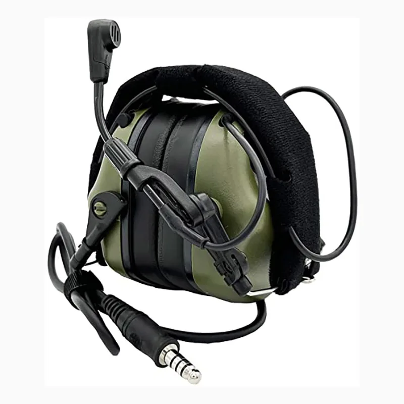 EARMOR M32 MOD4 Tactical Headset Jagd & Schießen Ohrenschützer mit Mikrofon, Sound Verstärkung, Nato TP120 Jacke