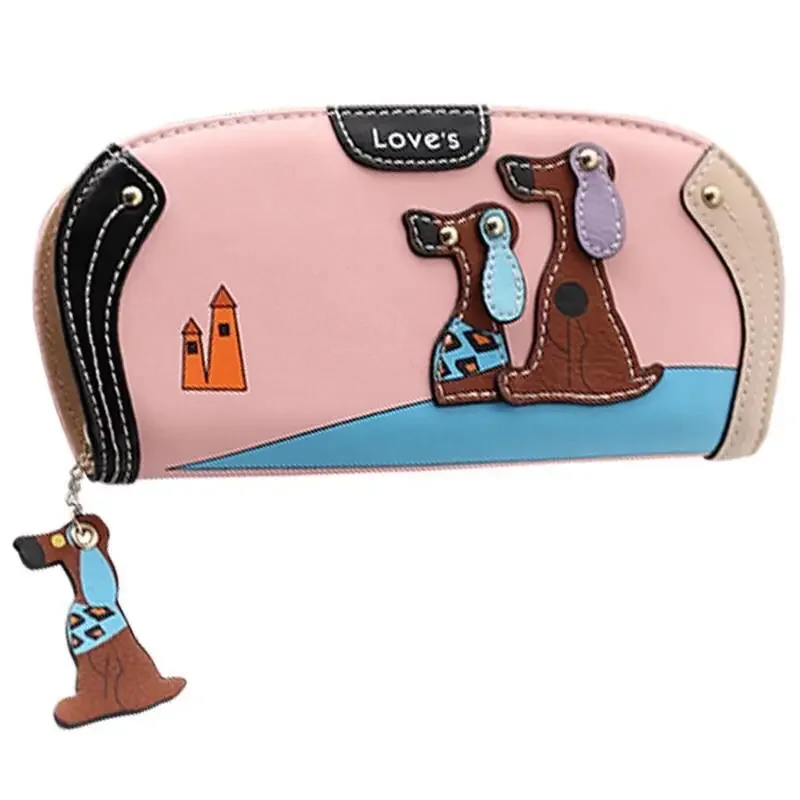 Cartera-larga-con-cremallera-para-mujer-bolso-de-mano-de-gran-capacidad-de-cuero-PU-con.jpg Cartera larga con cremallera para mujer, bolso de mano de gran capacidad de cuero PU con patrón de perro, Color contrastante, moda Retro, resistente al agua - Imagen 6