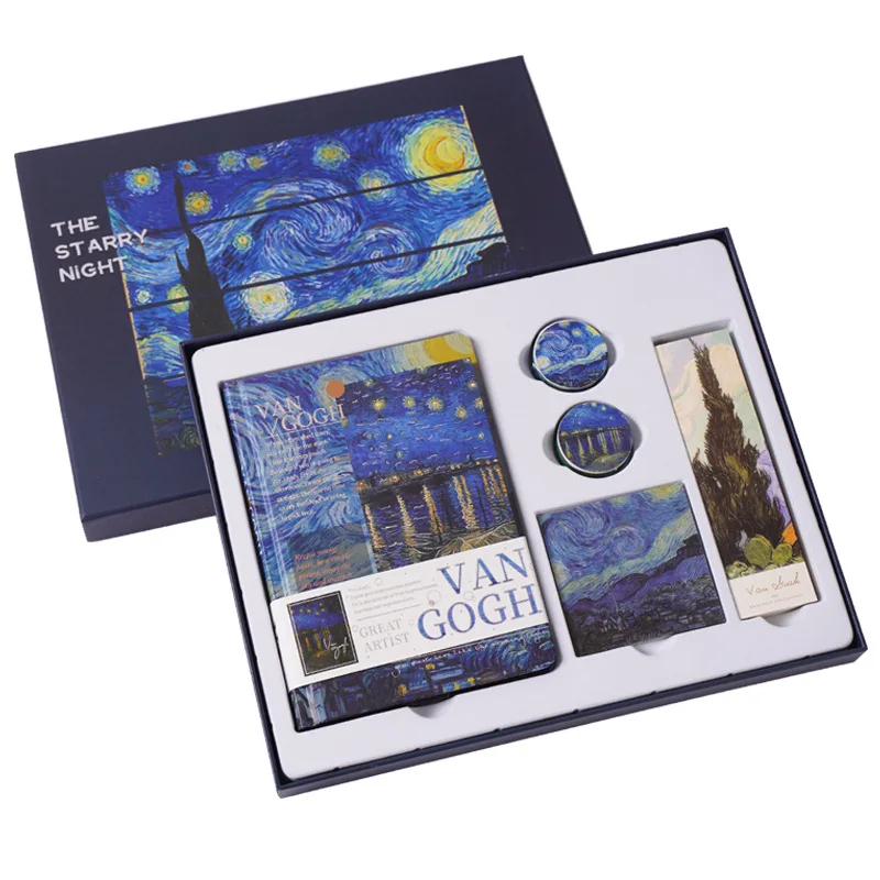 Scrapbooking Set Gift Box Oil Painting Van Gogh Monet Craft Supplies Festival Gift