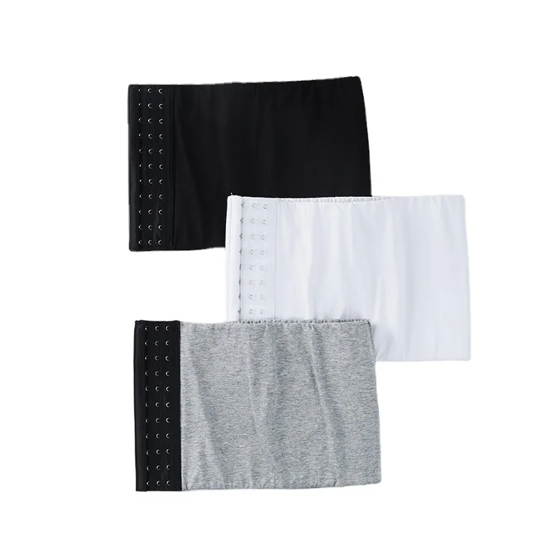 Tomboy 가슴 바인더 끈 없는 가슴 바인더, 조절 가능한 버클 가슴 서포터 코스프레 여성용 