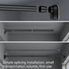 Up To 2.7m Adjustable Stainless Steel Shower Curtain Rod Clothes Drying Rack No-Drill Telescopic Pole for Laundry Room Bathroom 3