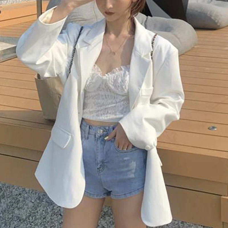 Summer New Vintage High Waist Casual Fashion Elastic Short Jeans Ladies Streetwear All-match Slim Denim Shorts Women's Clothing
