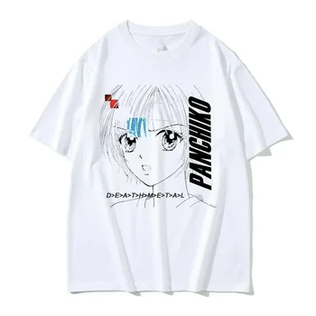 Panchiko DEATHMETAL Rock Album Graphic Print T-Shirt Womens Vintage Casual Tops T-Shirt Gothic Streetwear Graphic T Shirts Y2K 1