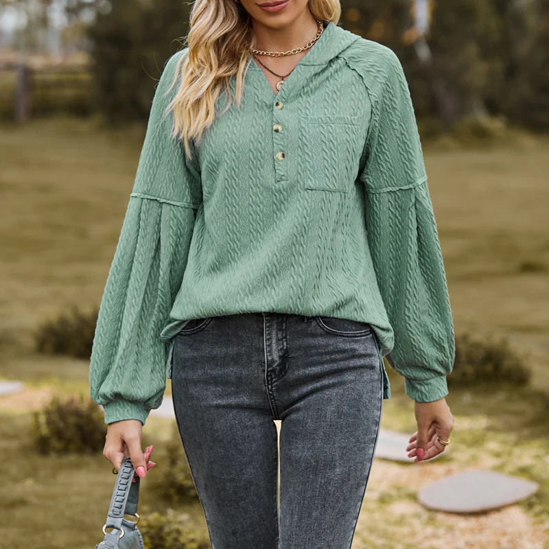 

Autumn Winter Women Trendy Casual Streetwear Hooded Sweatshirts Y2K Female Solid Long Sleeve Loose Hoodies Pocket Pullover Tops