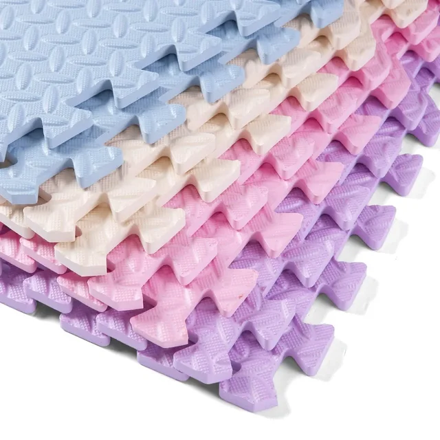 16Pcs Colorful Eva Foam Puzzle Mat for Baby, Non-Slip Play Mat with Interlocking Tiles for Bedroom, Exercise Room, Kids Room 3