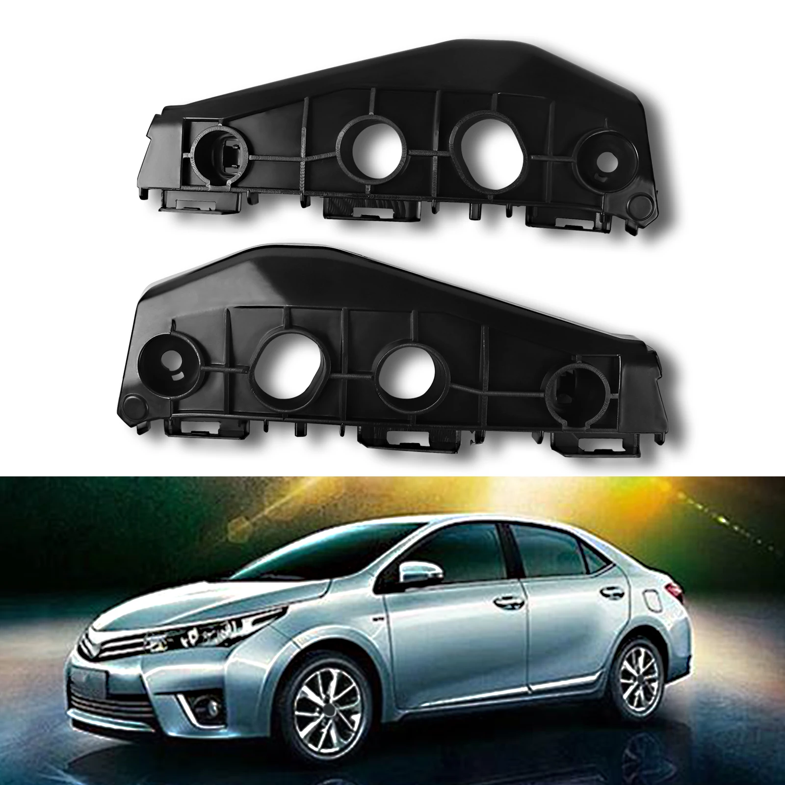Staffa di supporto paraurti anteriore sinistro destro per accessori auto Toyota Corolla staffe paraurti supporto di supporto di rinforzo - Image 5