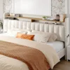 Bed Frame with Storage and Headboard, Upholstered King Bed Frame with Storage and 2 Drawers Bed,Frame with Storage 4