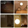 Round Night Light Led Wireless Motion Sensor USB Bulbs Charging Bedroom Decoration Staircase Cabinet Wardrobe Lighting Wall Lamp 4