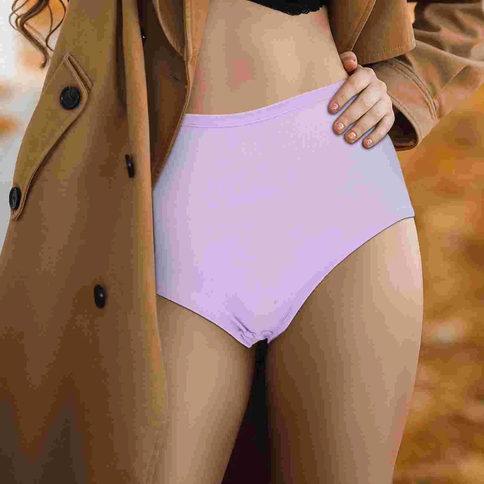 6 Pcs Women's Panties Women's Physiological High Waist Women's Women's Women's