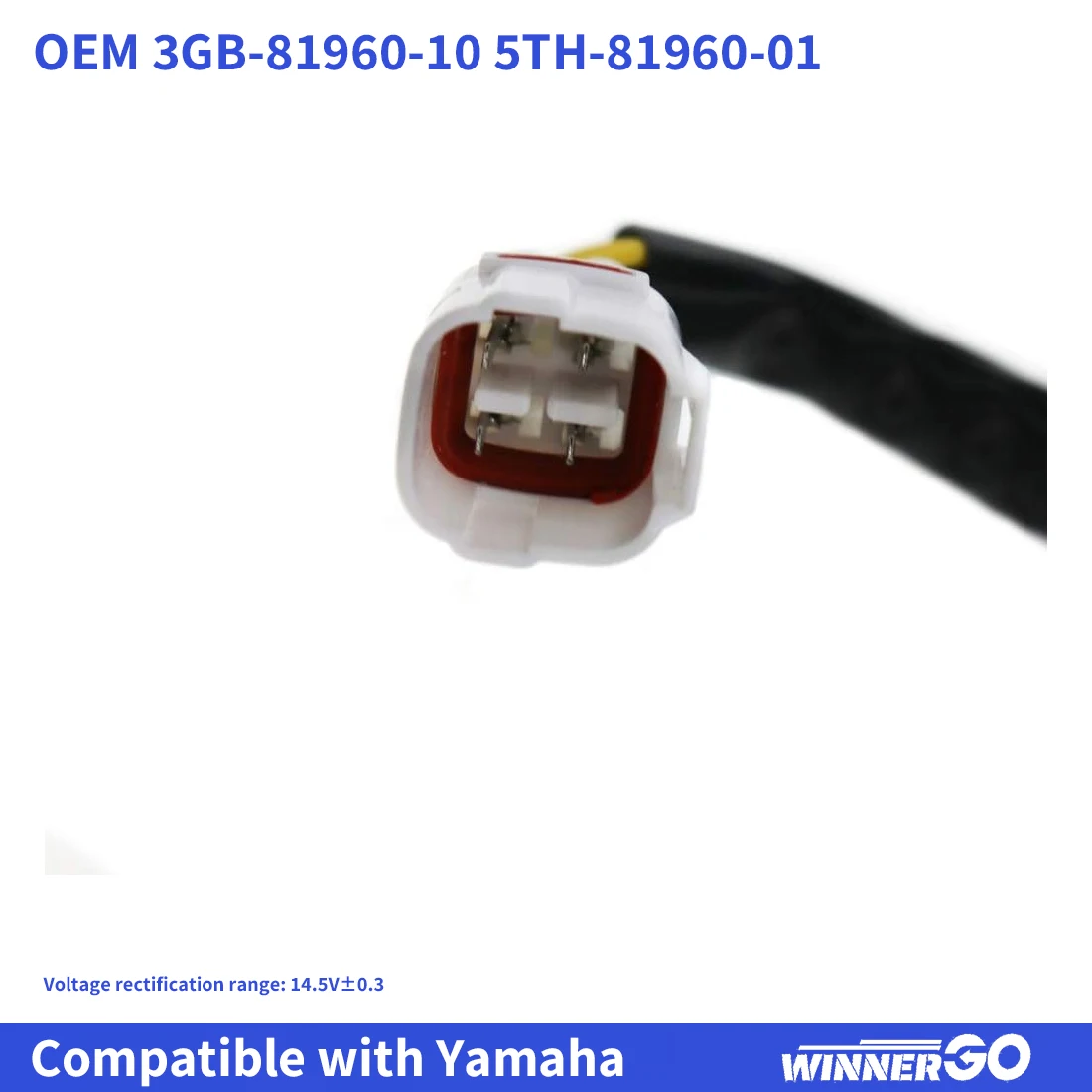 야마하 YFM80 배저 랩터 그리즐리 80 YFA1 YFM50 3GB-81960-10 5TH-81960-01용 4핀 오토바이 전압 조정기 정류기