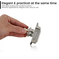 10 ชิ้น Push ปุ่ม Latch Keyless ล็อคตู้ Elegant ตู้ประตูตกแต่ง Push ปุ่ม Latch ประตูสําหรับ RV ลิ้นชัก 4