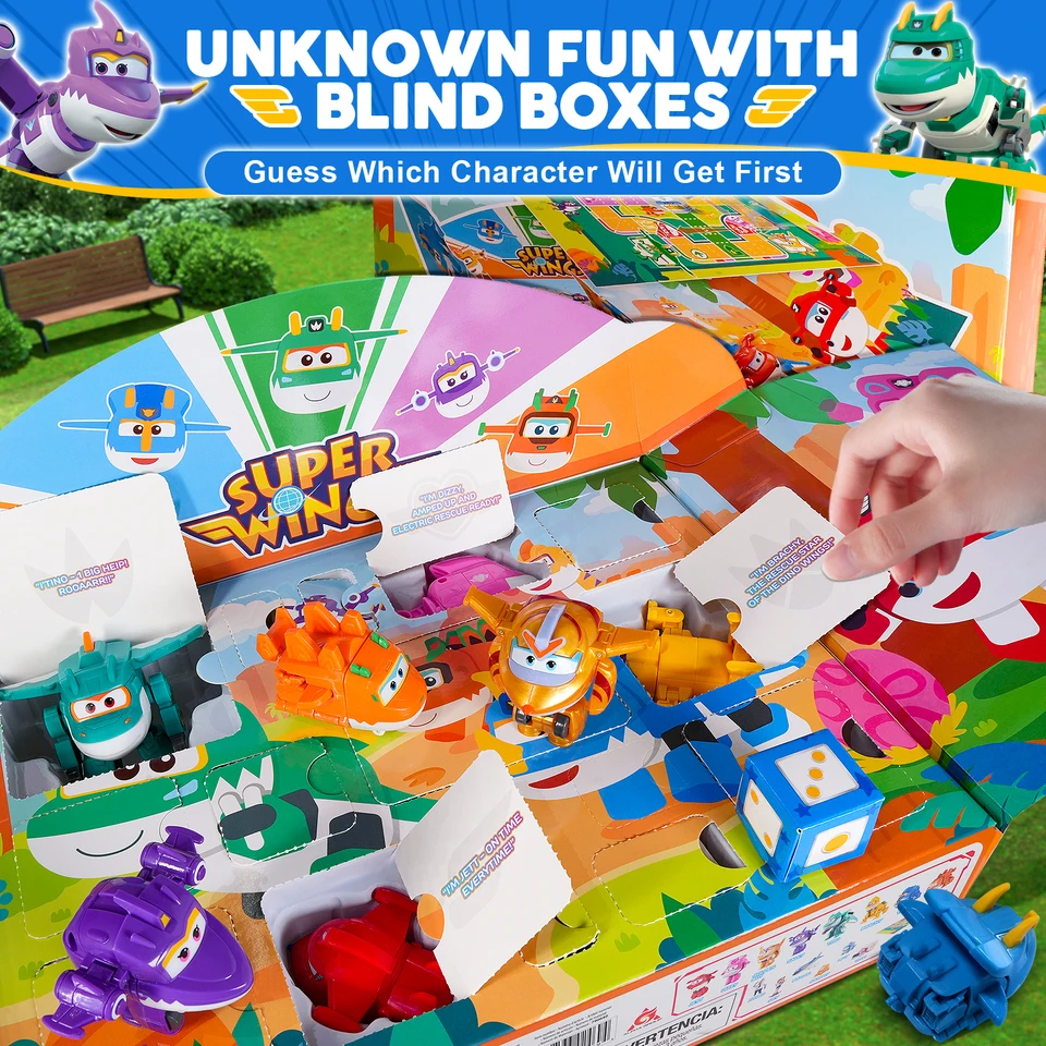 スーパーウィングス 14個入り 変形おもちゃ、2インチ飛行機コレクター