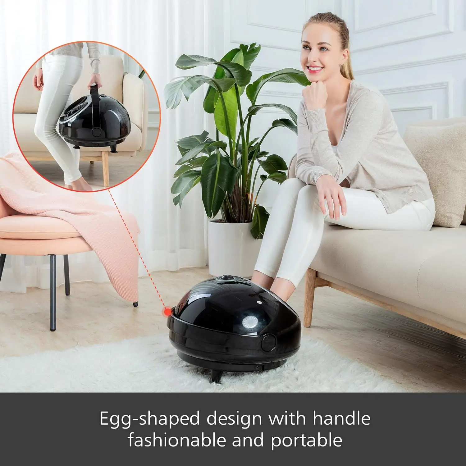 Shiatsu Feet Massager Machine with Compression,Rolling Heating,Feet Warmers for Women,Men,Foot 5