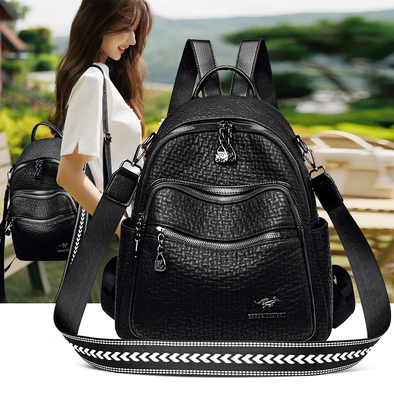 Women PU Leather Backpack Purse Convertible Ladies Fashion Casual Travel  Large School Shoulder Bags - China School Shoulder Bags and PU Leather  Backpack price | Made-in-China.com