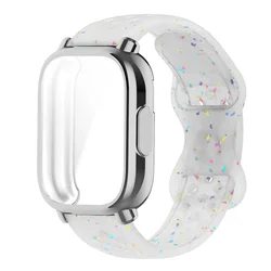 Soft Silicone Strap with TPU Case & Screen Protector for Smartwatch - Sport Band Accessories (TrS)